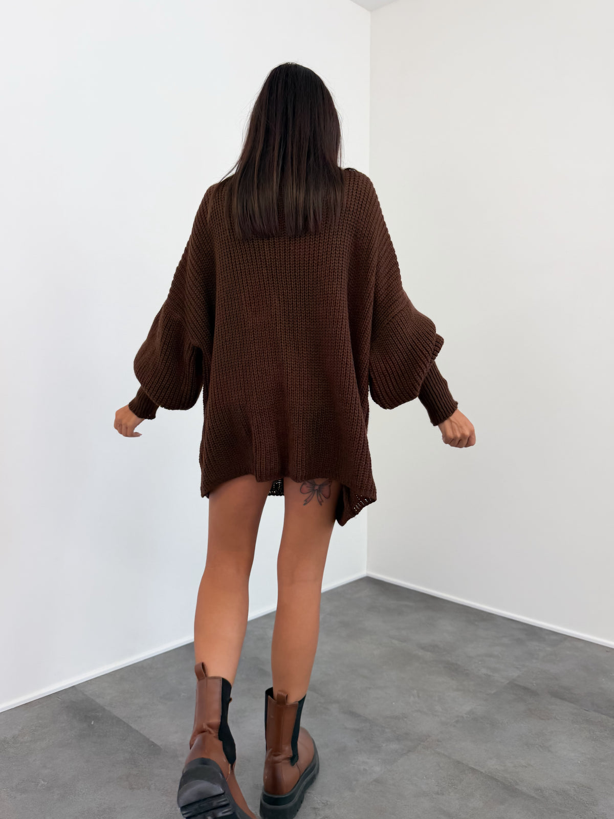 Maxi Cardigan - Marrone