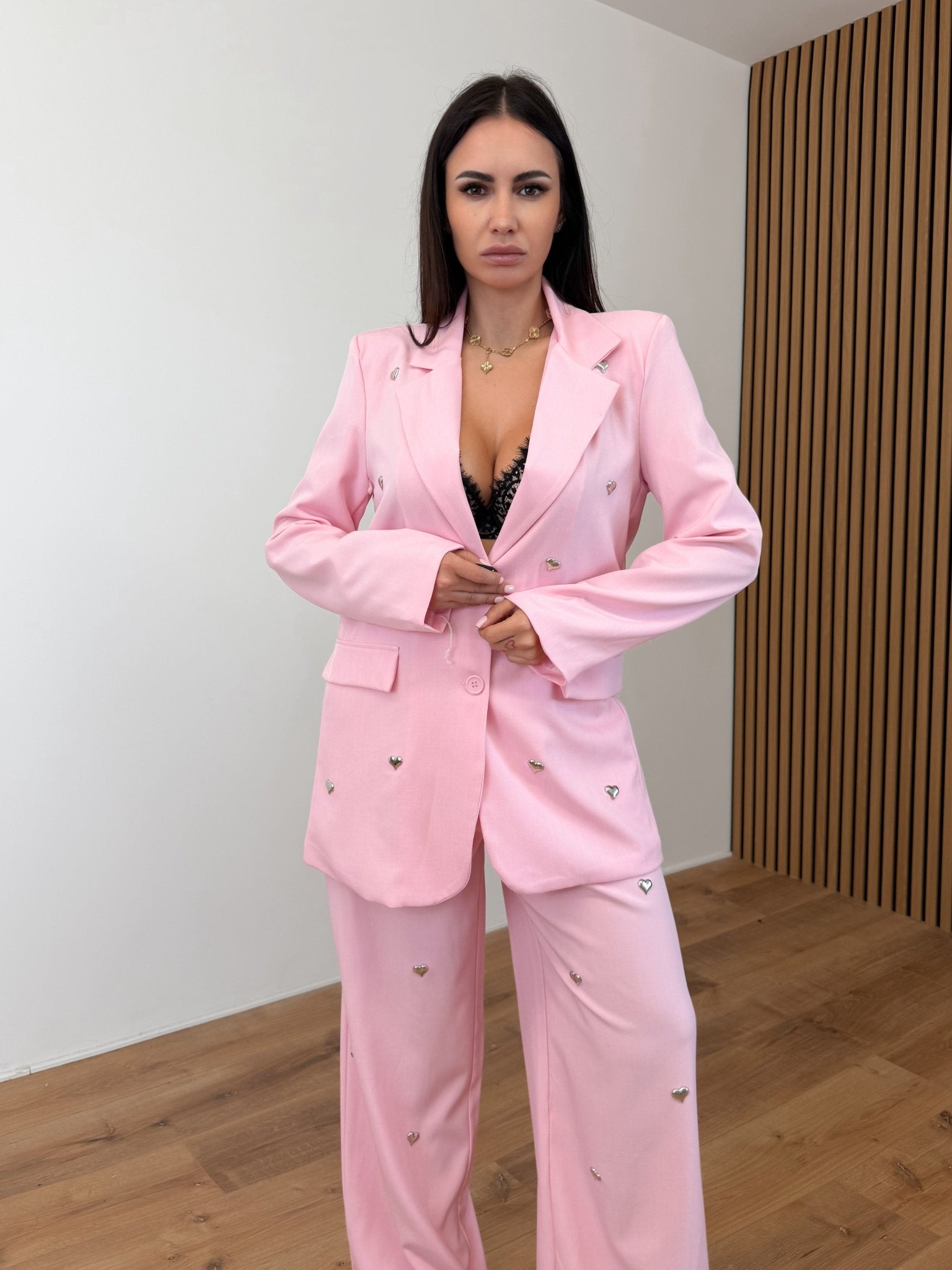 Tailleur Metal Love - Baby Pink - SAINTH