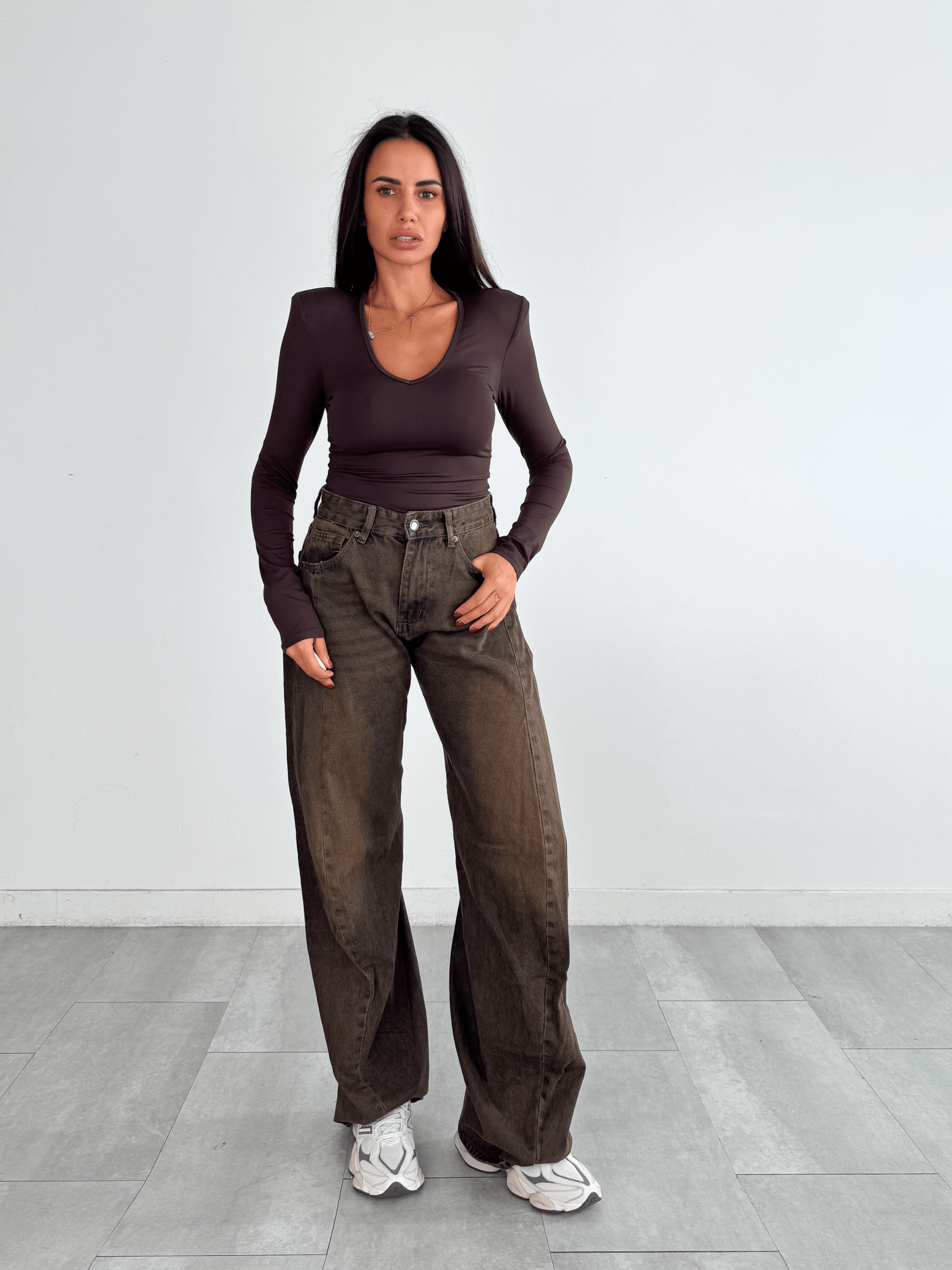 Jeans Polvere - Marrone - SAINTH