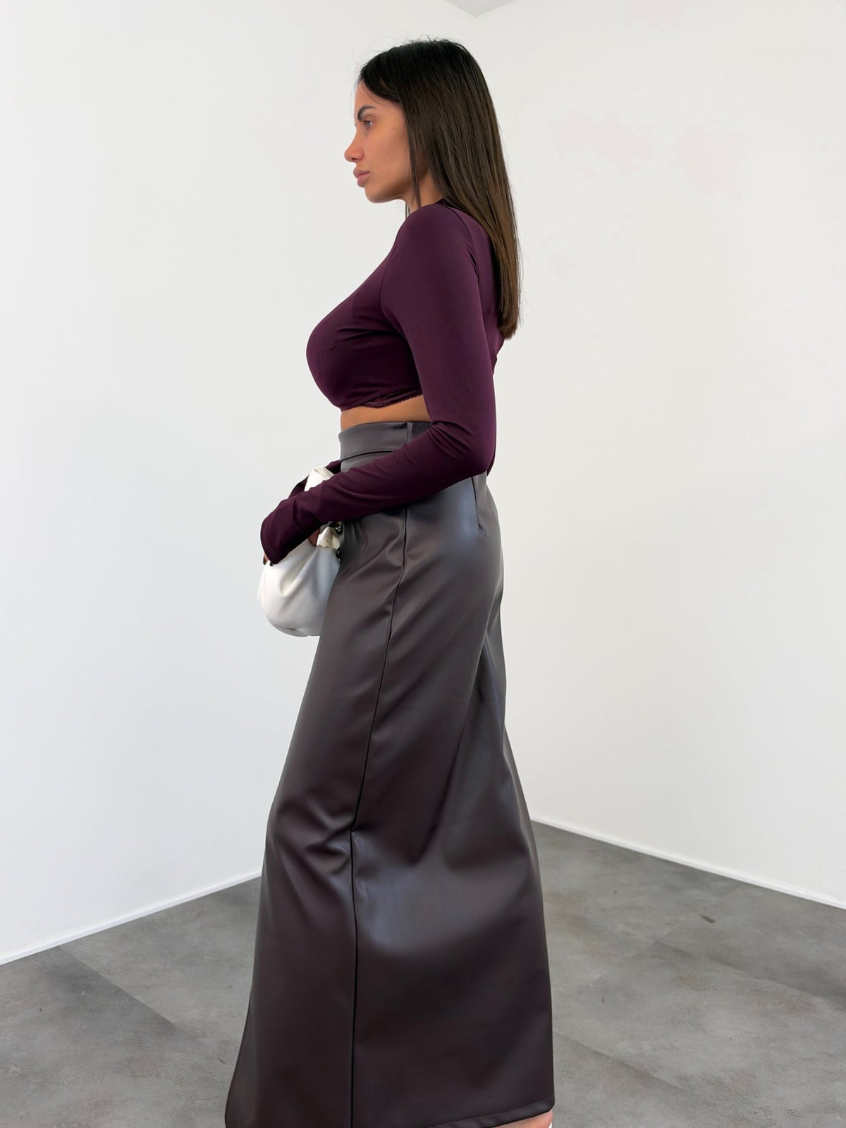 Maglia Crop Mono - Bordeaux - SAINTH