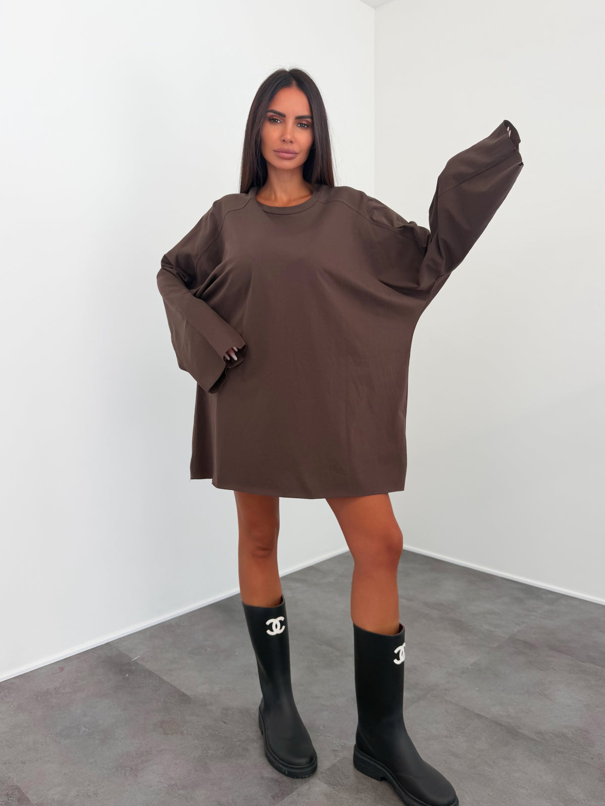 Maglia Oversize - Marrone