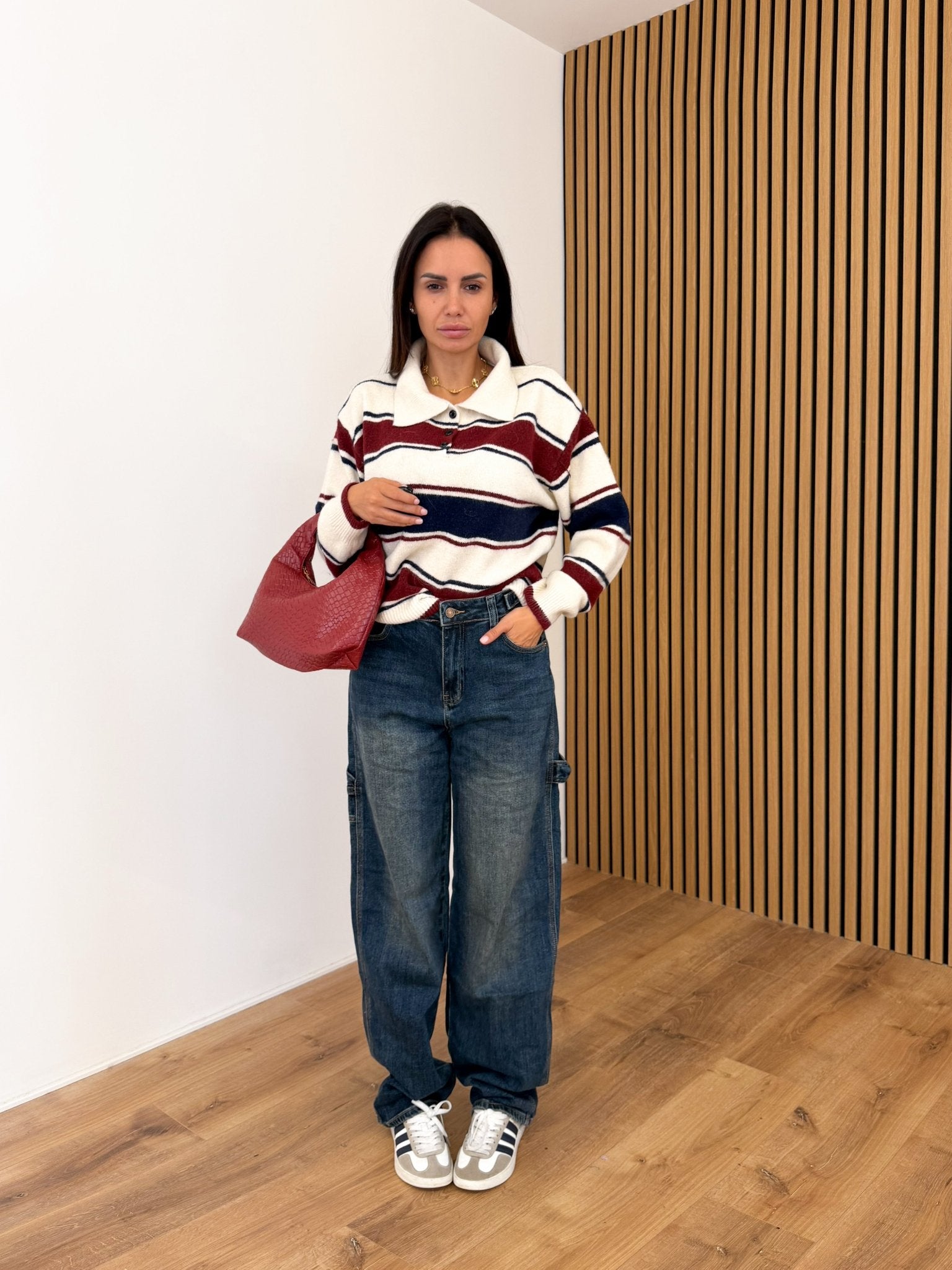 Pull Polo - Blu e Rosso - SAINTH