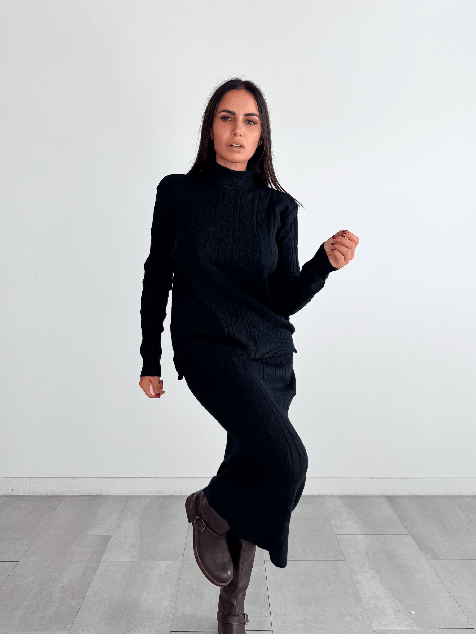 Coordinato Braided - Nero - SAINTH