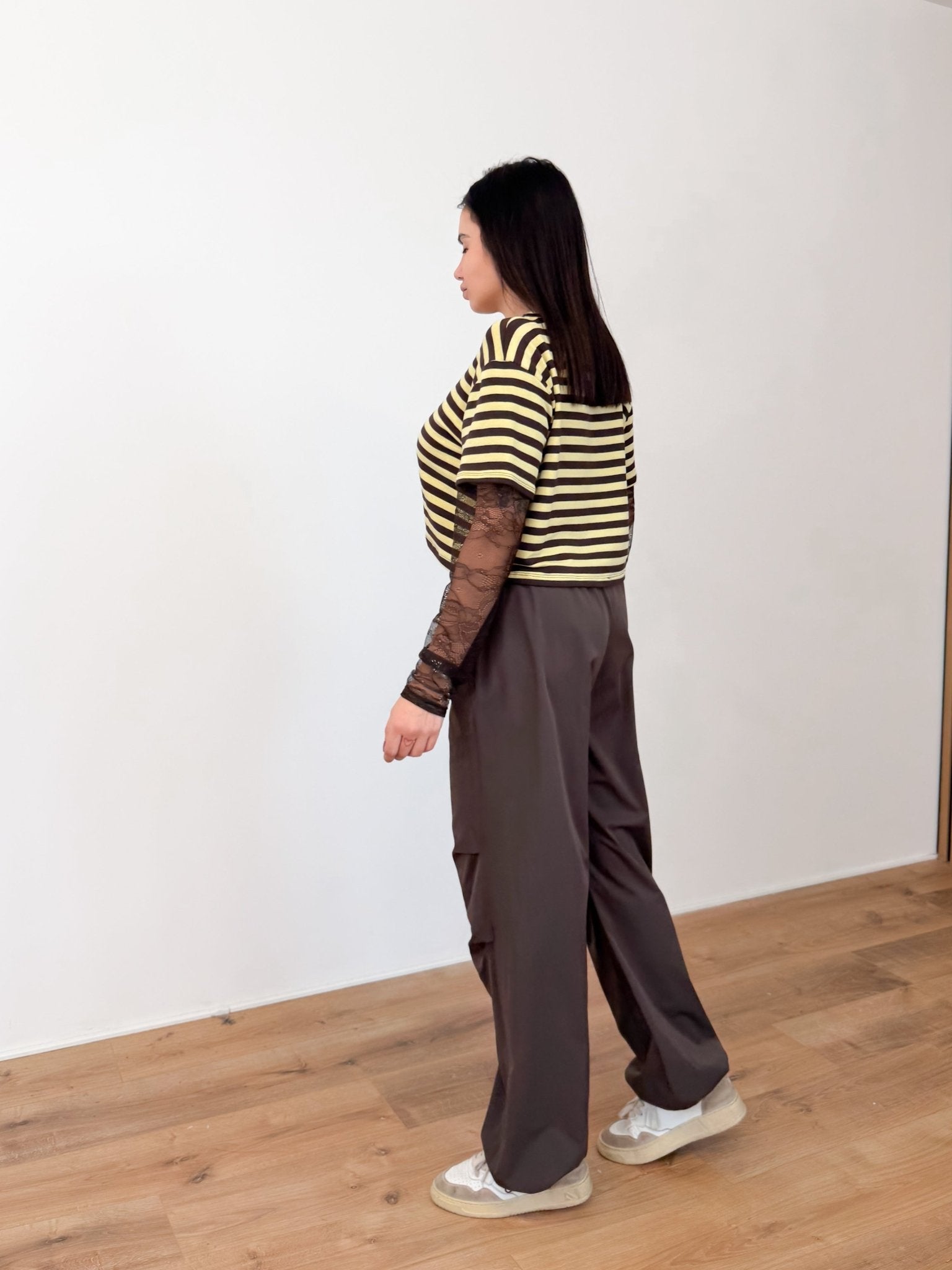 Pantalone Parachute - Marrone - SAINTH