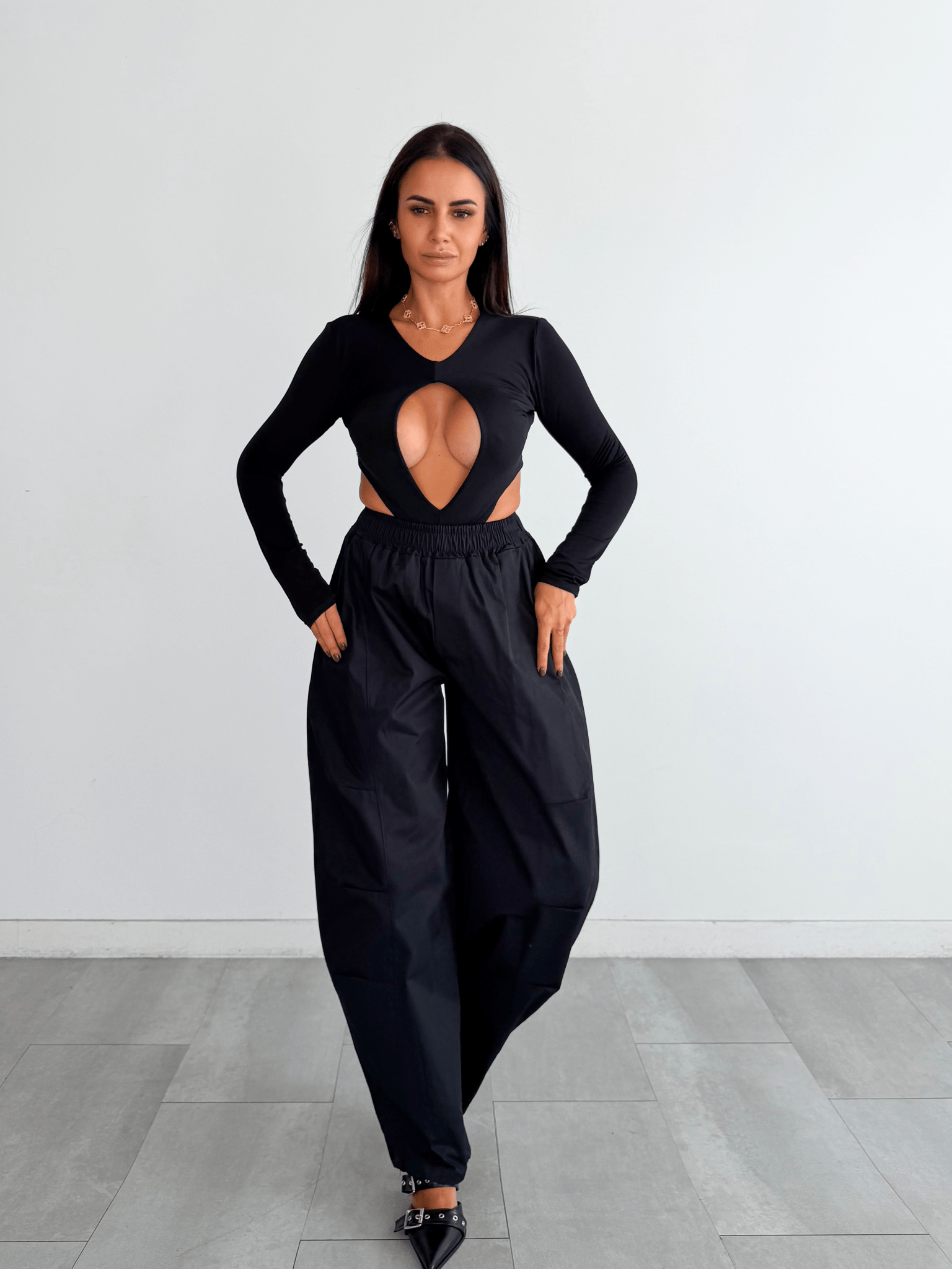 Pantalone Ampio - Nero - SAINTH