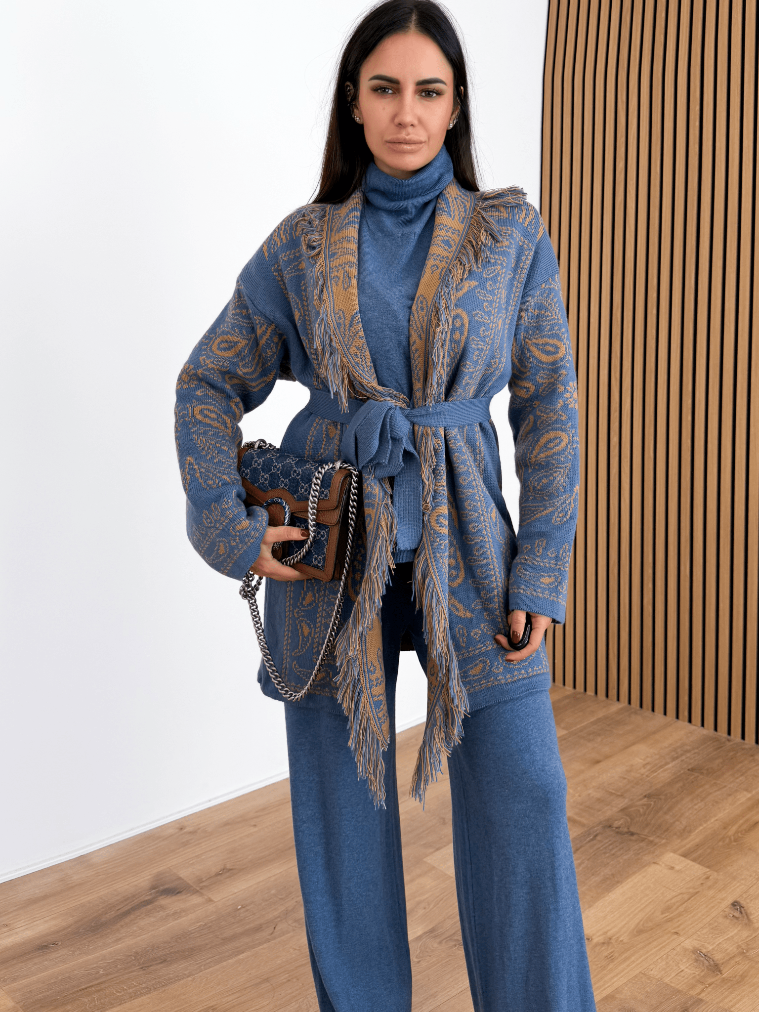 Cardigan Azteco - Indaco - SAINTH