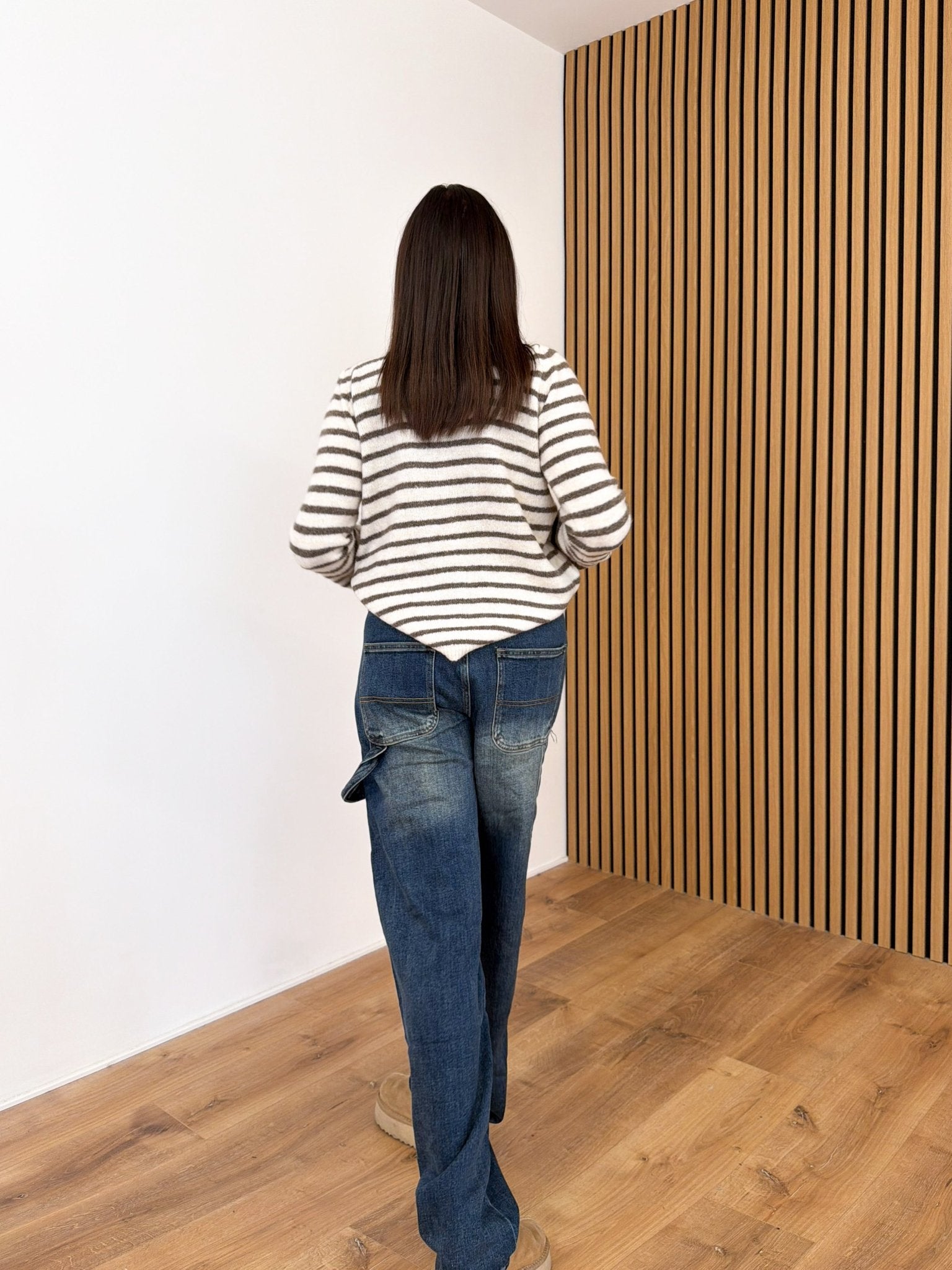 Cardigan Book - Tortora e Panna - SAINTH