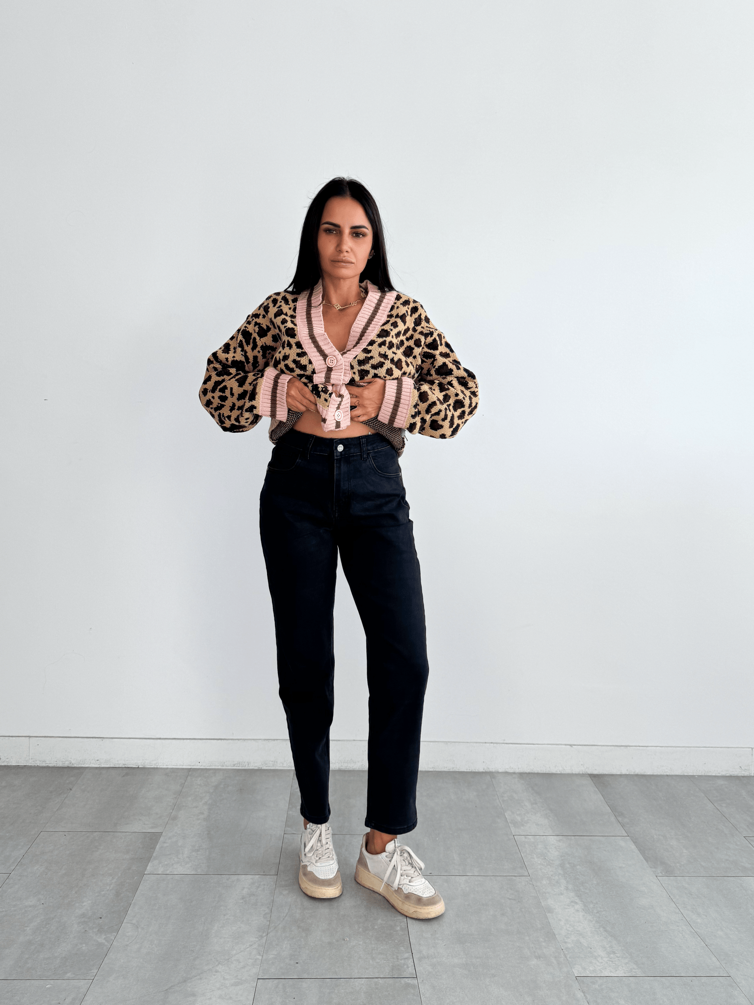 Jeans Momfit - Nero - SAINTH