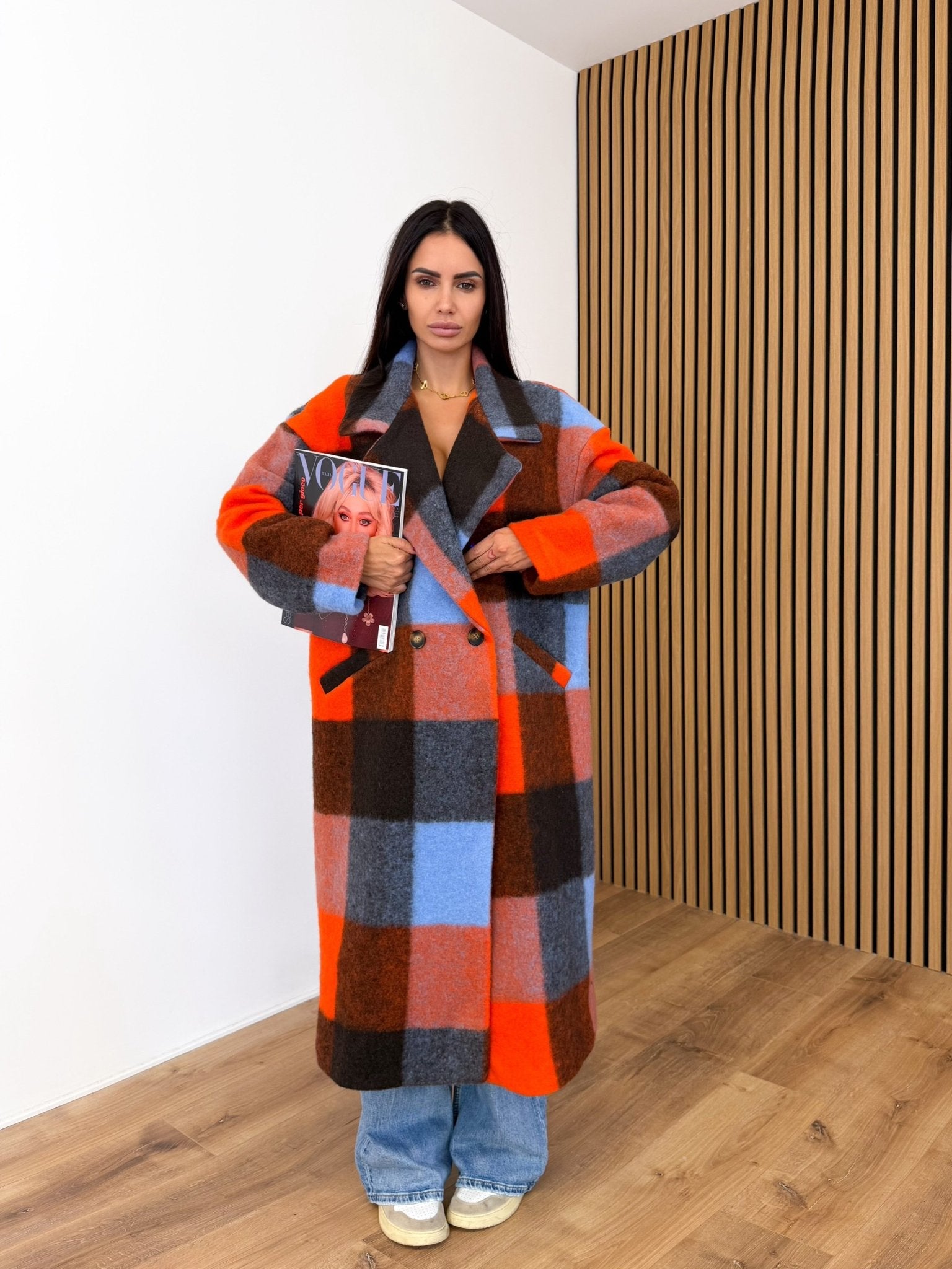 Cappotto Lusso - Arancio e Turchese - SAINTH