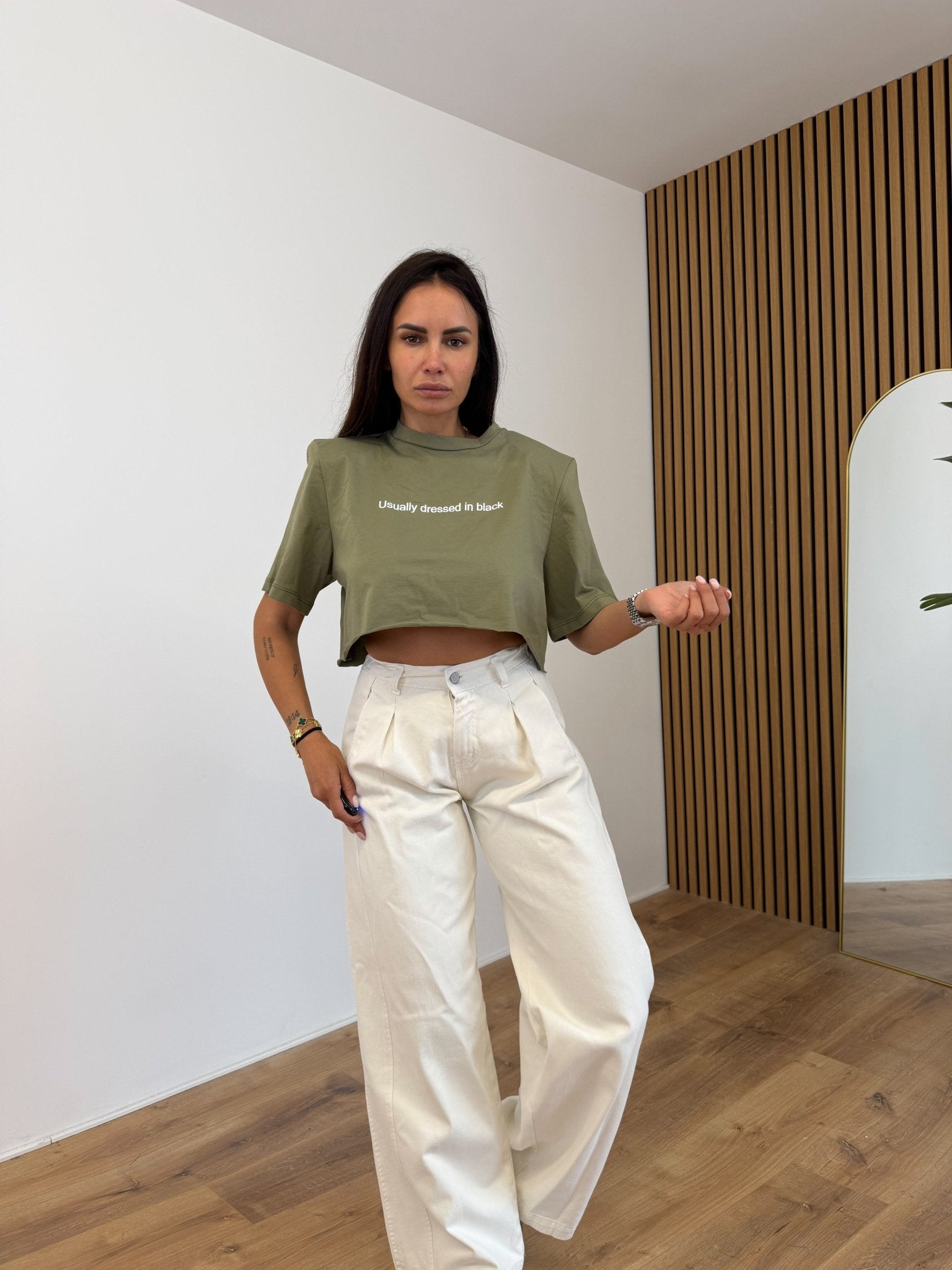 Maglia Usually - Army Green - SAINTH