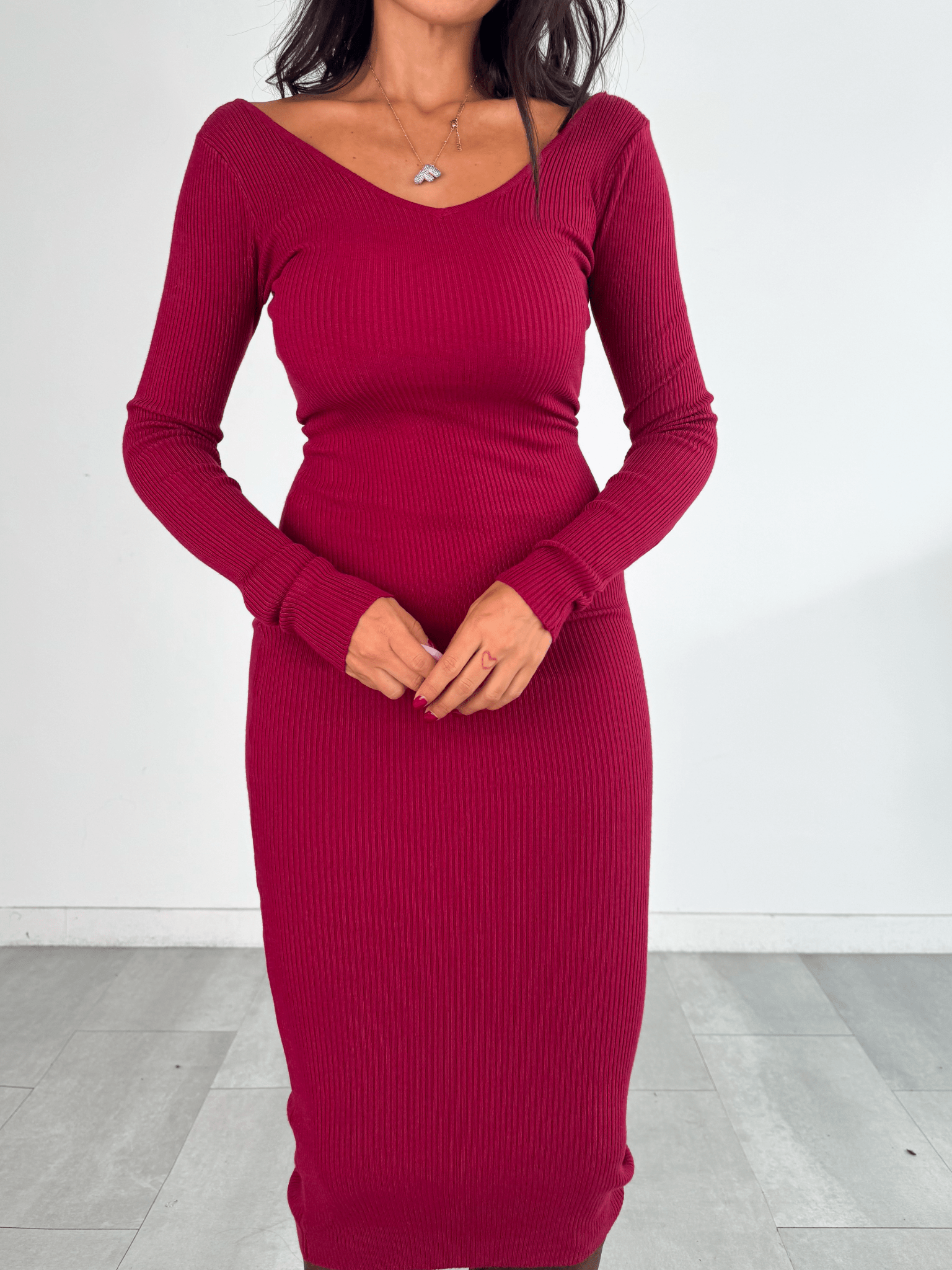 Abito Pull Fascino - Bordeaux - SAINTH