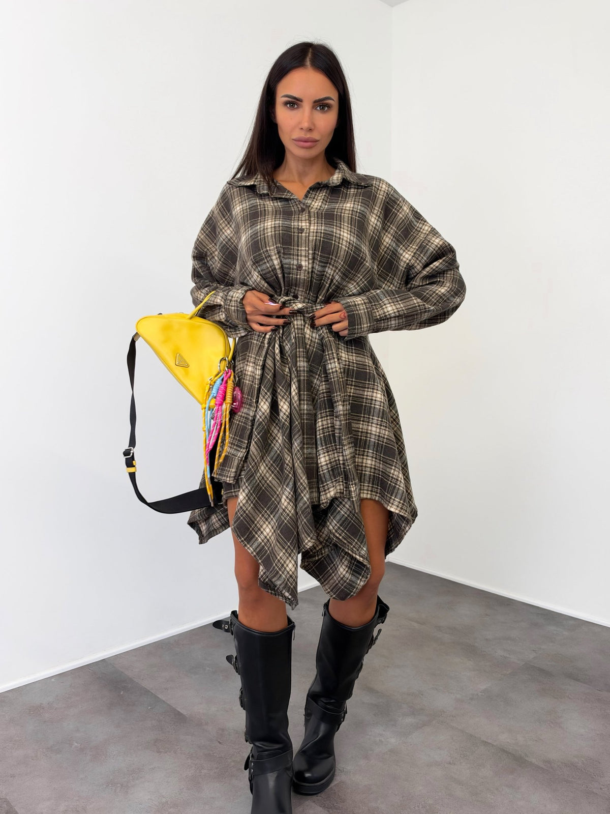 Abito Camicia - Marrone - SAINTH