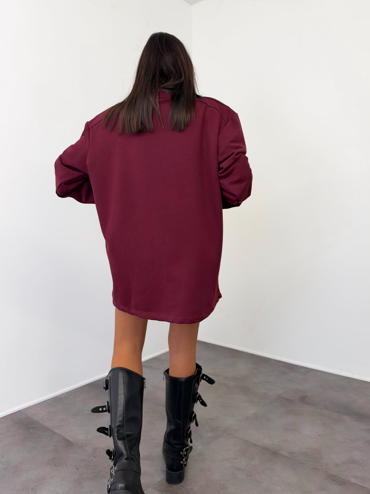 Felpa Maxi Spalla - Bordeaux
