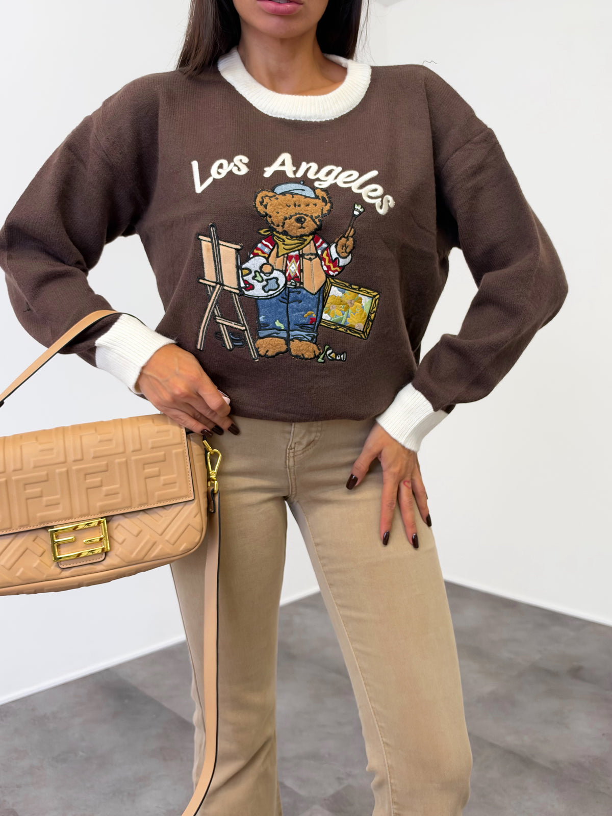 Pull Los Angeles - Marrone