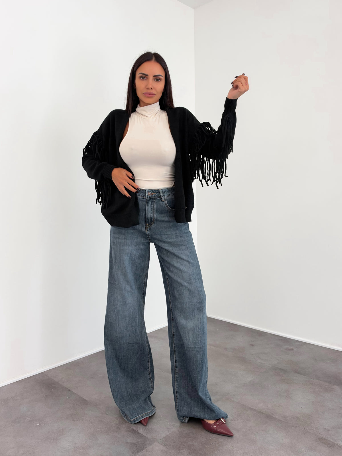 Cardigan Nappine - Nera - SAINTH
