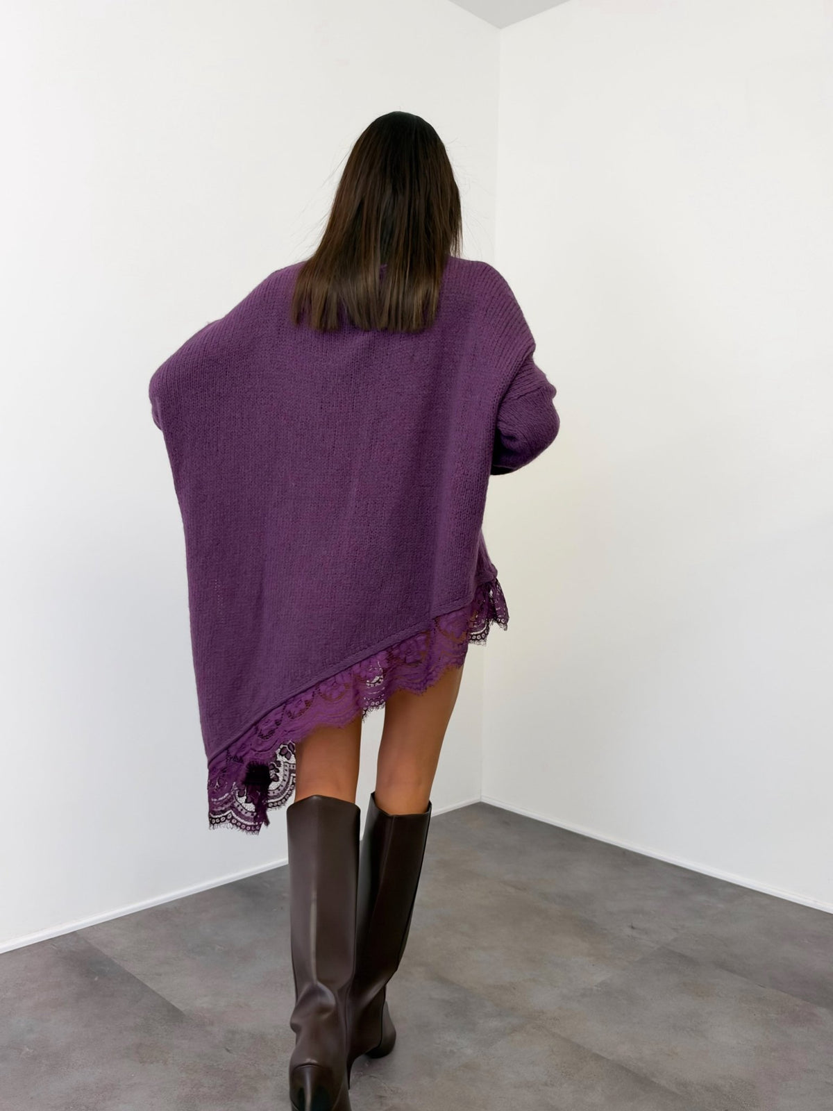Abito Pull Vertice - Viola - SAINTH