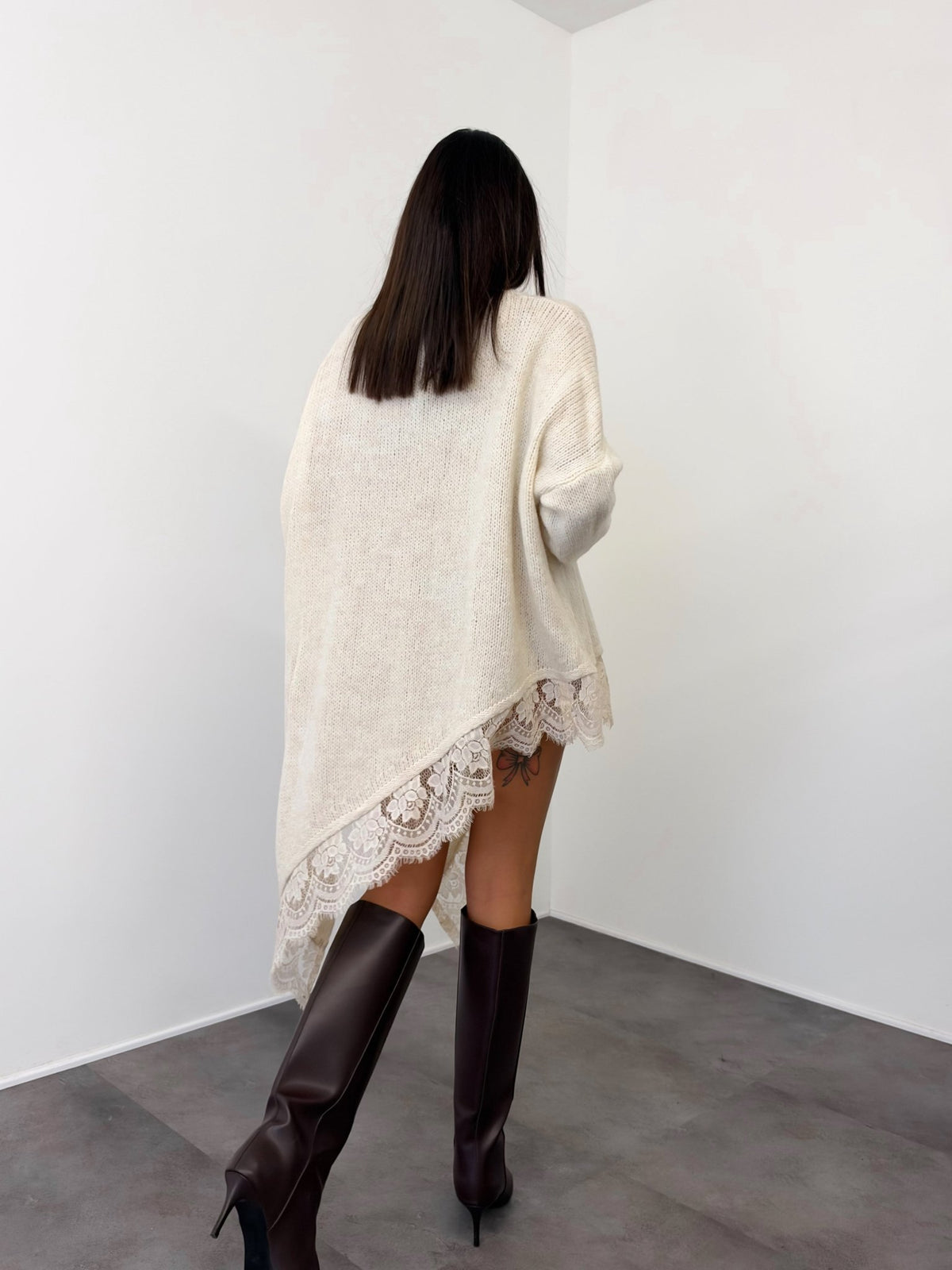 Abito Pull Vertice - Burro - SAINTH