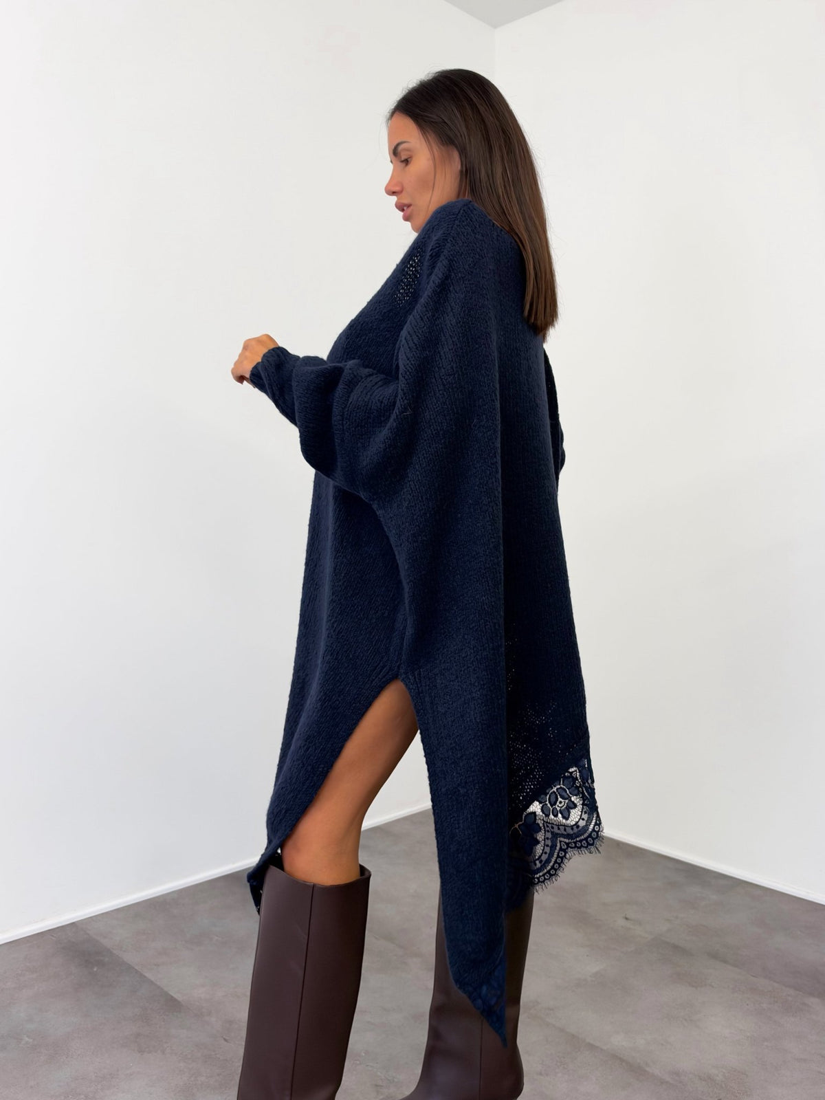 Abito Pull Vertice - Blu - SAINTH