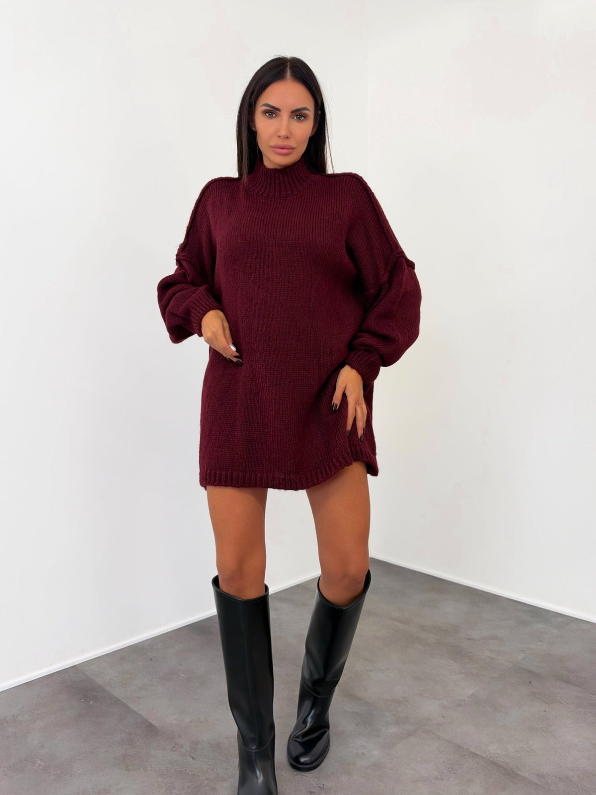 Maxi Pull Ocean - Bordeaux - SAINTH