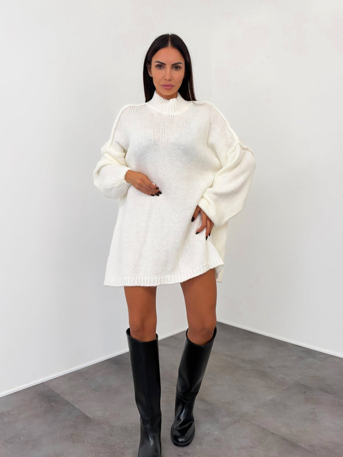 Maxi Pull Ocean - Bianco - SAINTH