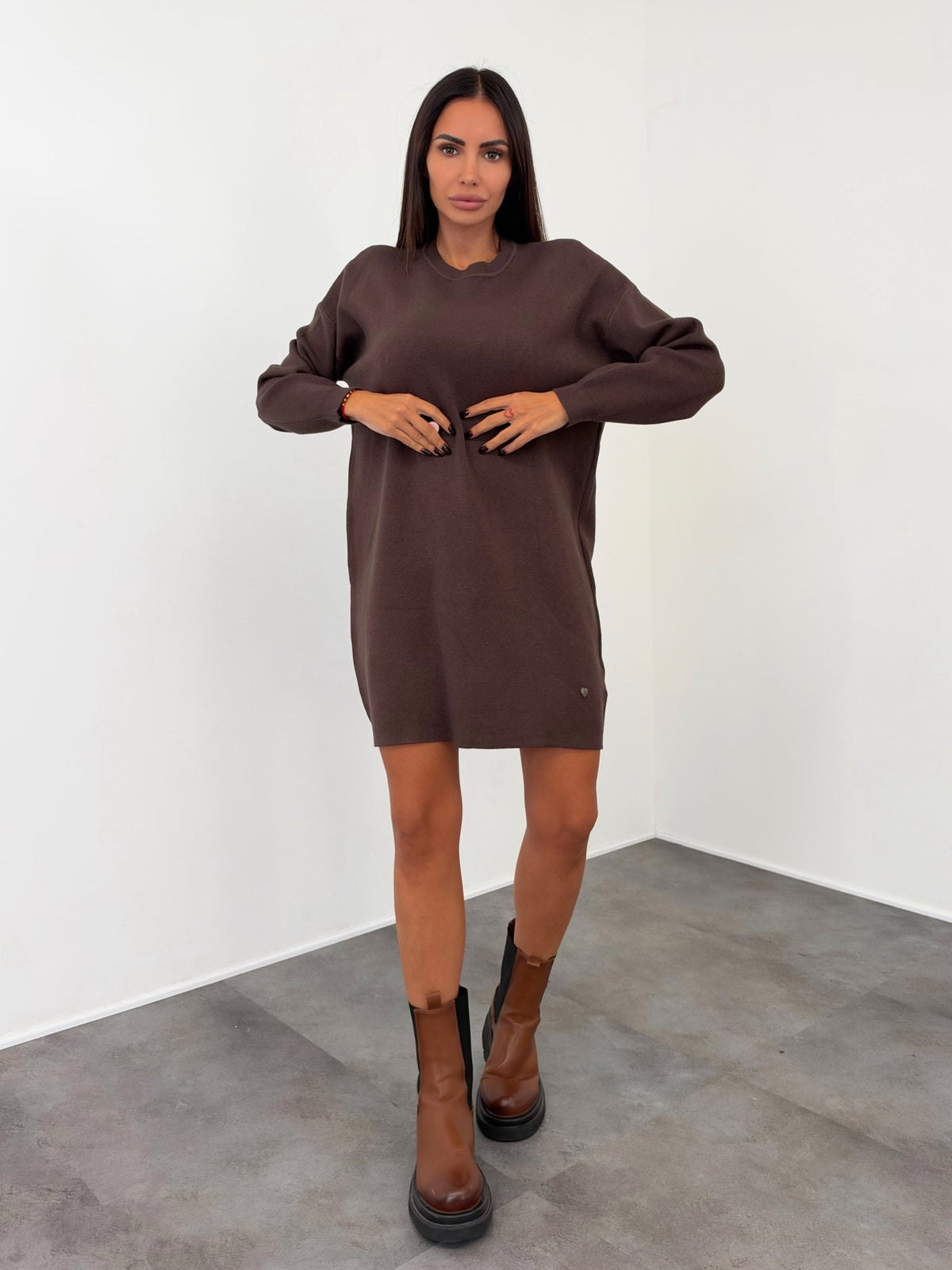 Abito Pull Margot - Marrone - SAINTH