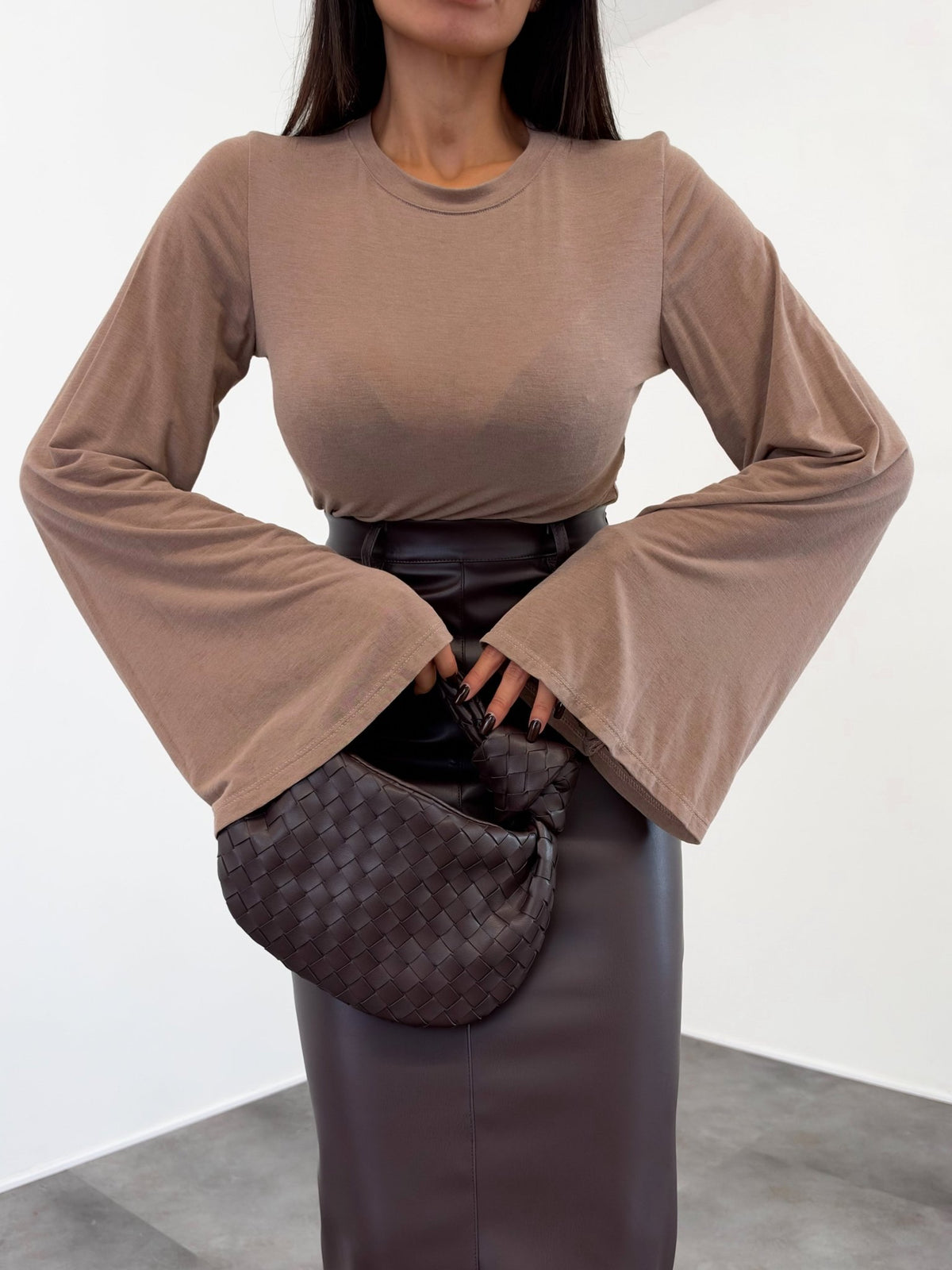 Maglia Bat MistoCashmere - Tortora - SAINTH