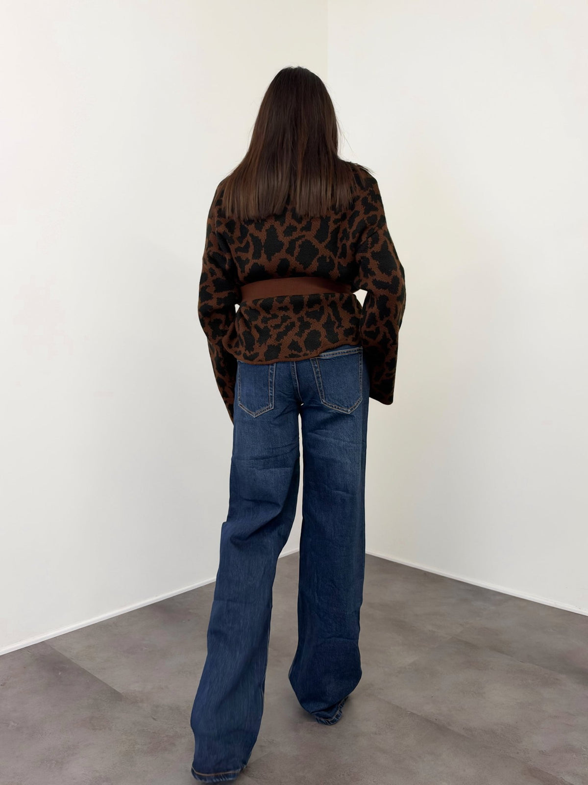 Cardigan Crop Gheo - Leopardato Scuro - SAINTH