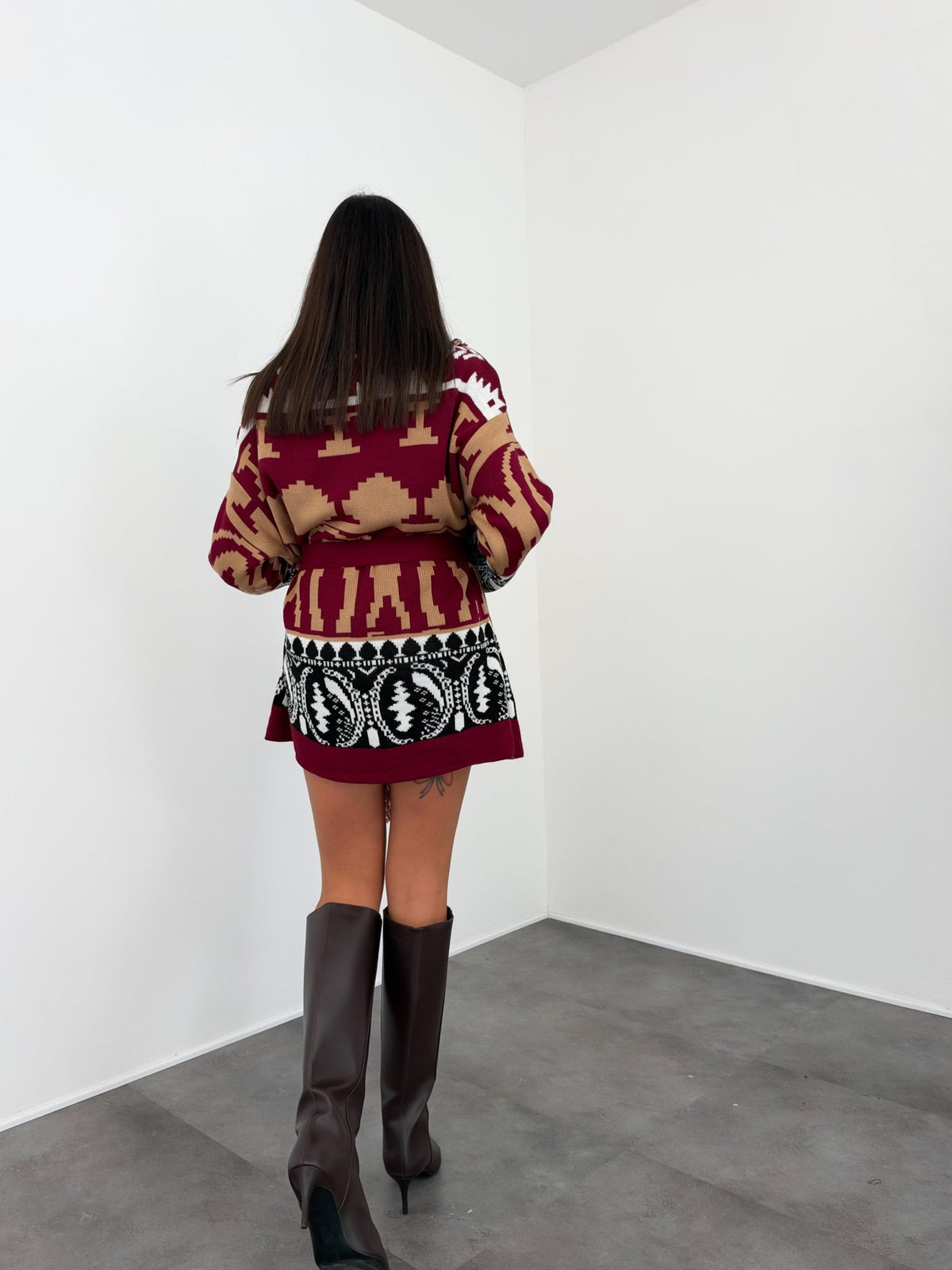 Cardigan Hindu - Bordeaux Biscotto - SAINTH