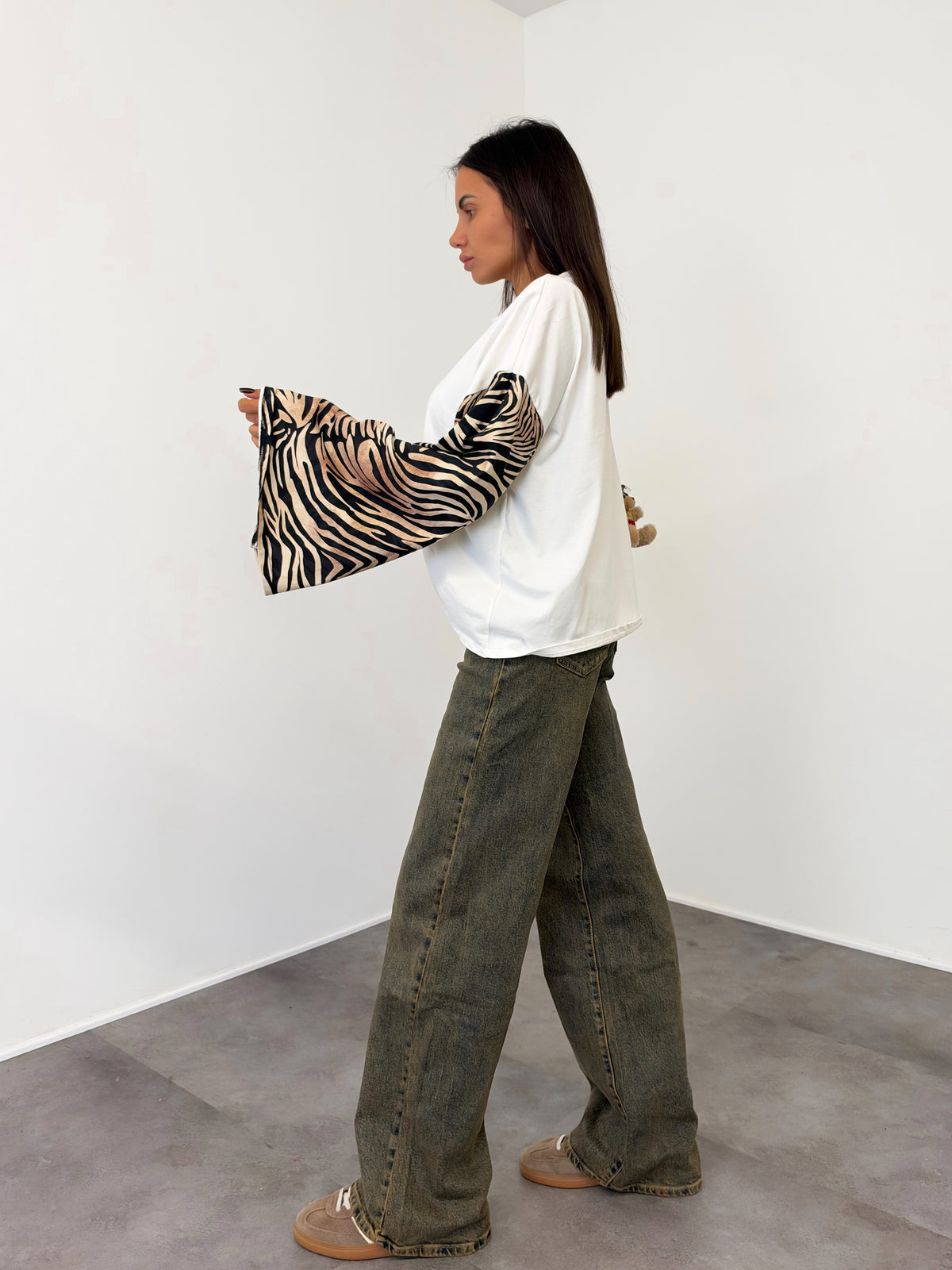 Maglia Contrasto - Zebra Bianca